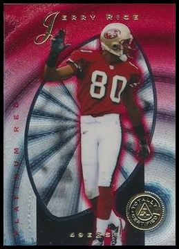 1997 Pinnacle Totally Certified Platinum Red 9 Jerry Rice